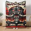 1pc Motorhead Themed Printed Soft and Comfortable Home Blanket, Small Throw Blanket, Nap Blanket, Suitable as a Gift l032