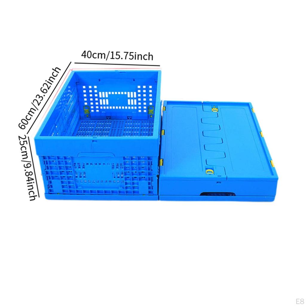 Foldable Storage Bin Container Basket Fruits and Vegetables Box for Camping
