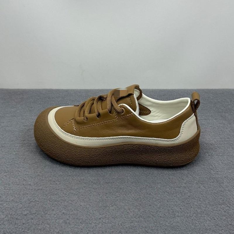 

Ретро туфли на мягкой подошве женские осенние новые повседневные одинарные туфли универсальные удобные нескользящие альпинистские туфли спортивная женская обувь 40 хаки