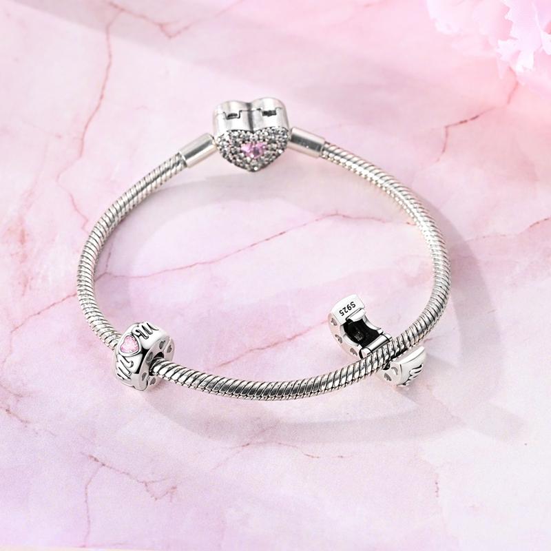 New 925 Silver Charms Pendants Fox Snail Pig Butterfly Cat Dangle Fit Women Original Bracelet DIY Jewelry Gifts