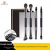 Double-headed Sparrow 4-piece Portable Eye Makeup Brush Set with Mirror: Eyeshadow, Nose Shadow, Concealer Brushes