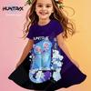 Summer Cute Kpop Demon Hunters Child Short Sleeve Adult Kids Tee Fashion Dress Cosplay Huntrix Fan Gift