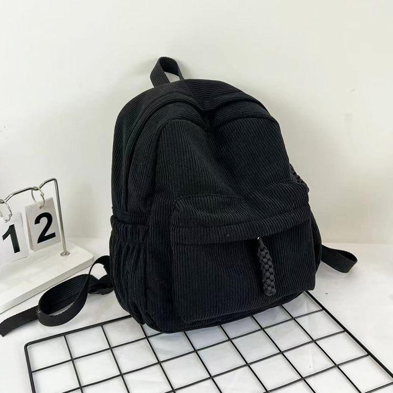 Winter 2024 Damen Cordrucksack - Japanisch Casual, Vielseitig, Soft Girl Stil für Reisen & Shopping