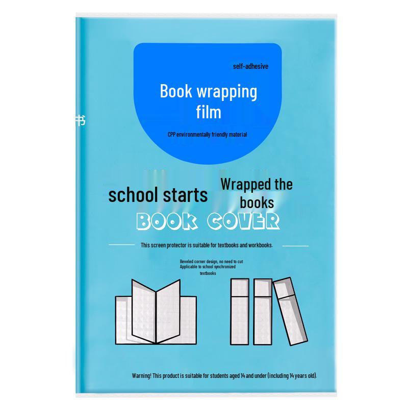 Transparent Self-Adhesive A4/B5 Durable Book Cover Set for Students
