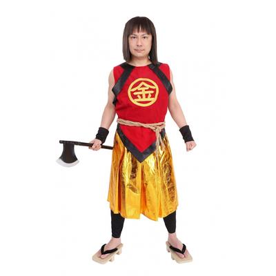 Party City Japanese Style Costume Cosplay Kintaro-kun Men's Red Gold