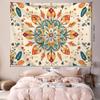 1 Stück Böhmischer Mandala Wandteppich, Polyester, Dünne Pfirsichhaut, Gestrickte Wandbehängung, Dekorative Raumdeko, Wohnzimmerdeko