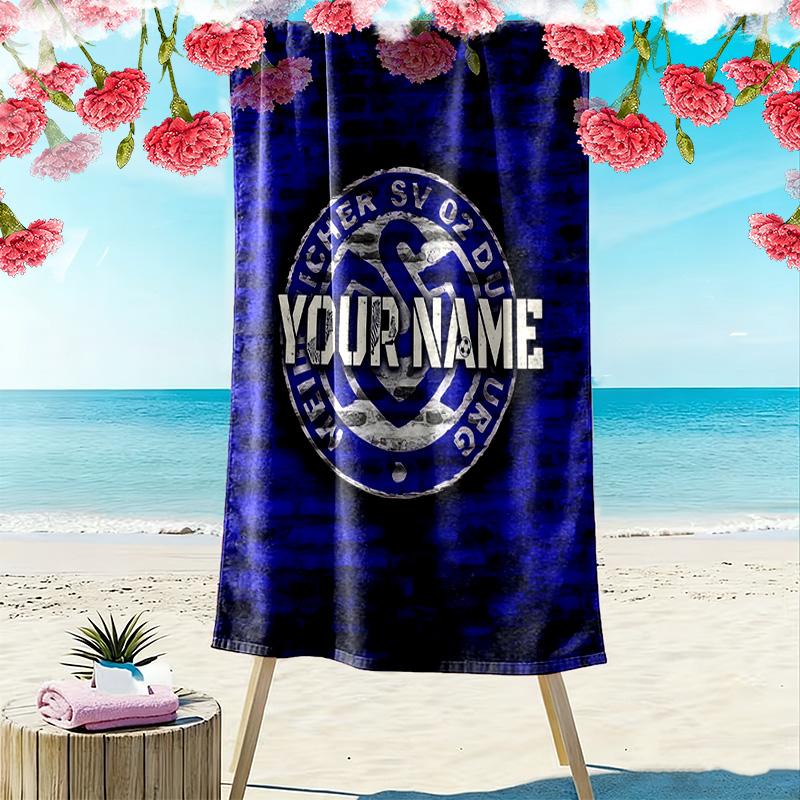 Msv Duisburg Custom Name Print Beach Towel Large Soft Quick Dry Towel For Beach Camping Swimming