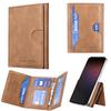 EUCAGR Artificial leather credit card magnetic elastic wallet(5 card slot)with strong magnetic accessories | ID card clip wallet