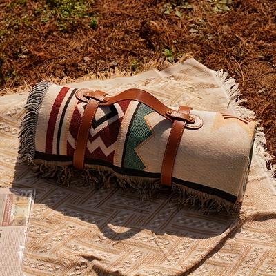 1 Stück Wasserdichte Picknickdecke - Strapazierfähiges Polyester mit Diagonalstreifen, Maschinenwaschbar, Ideal für Camping & Outdoor-Abenteuer, Campingzubehör
