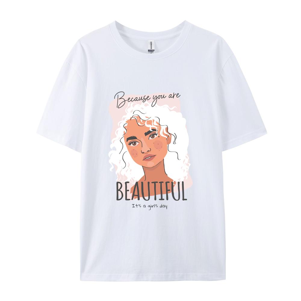 Mens and Womens Pure Cotton Color Shortsleeved Round Neck Tshirt Character Avatar Printed Tshirt 100 Pure Cotton Soft M