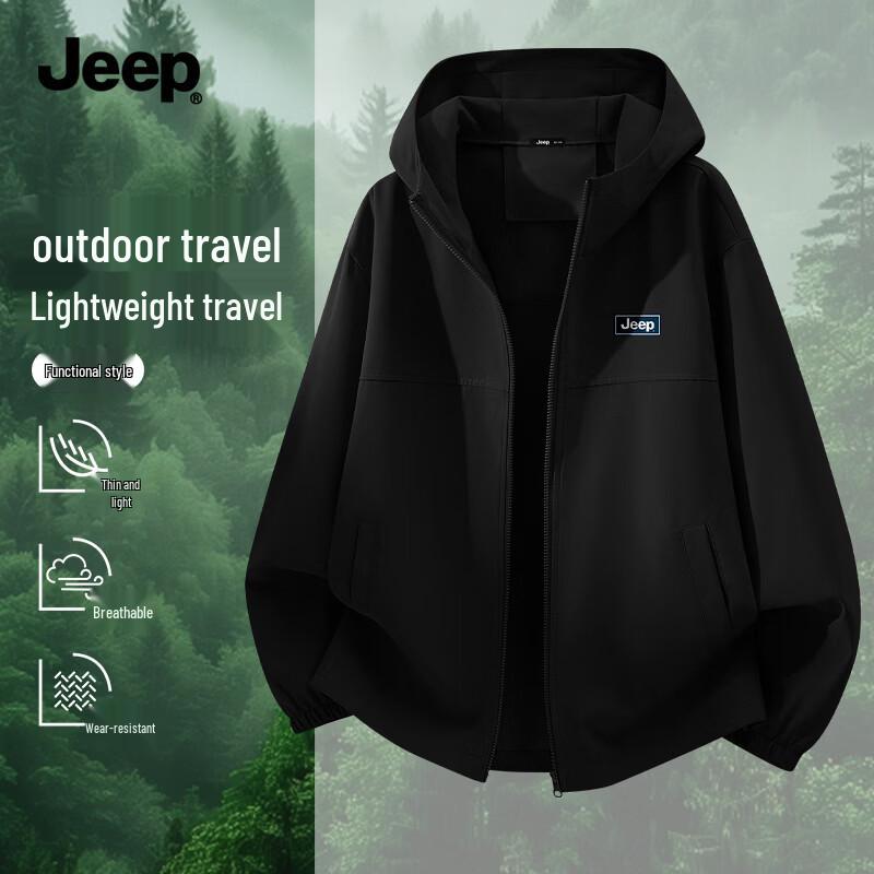 

JEEP Men s Outdoor Hooded Waterproof Hiking Jacket W 2XL