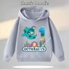 Octonauts 1-8 Yaş Kapüşonlu Sweatshirt Erkek Çocuklar İçin, Dijital Çizgi Film Baskılı Kız Çocuk Günlük Üst, Sonbahar/Kış Uzun Kollu