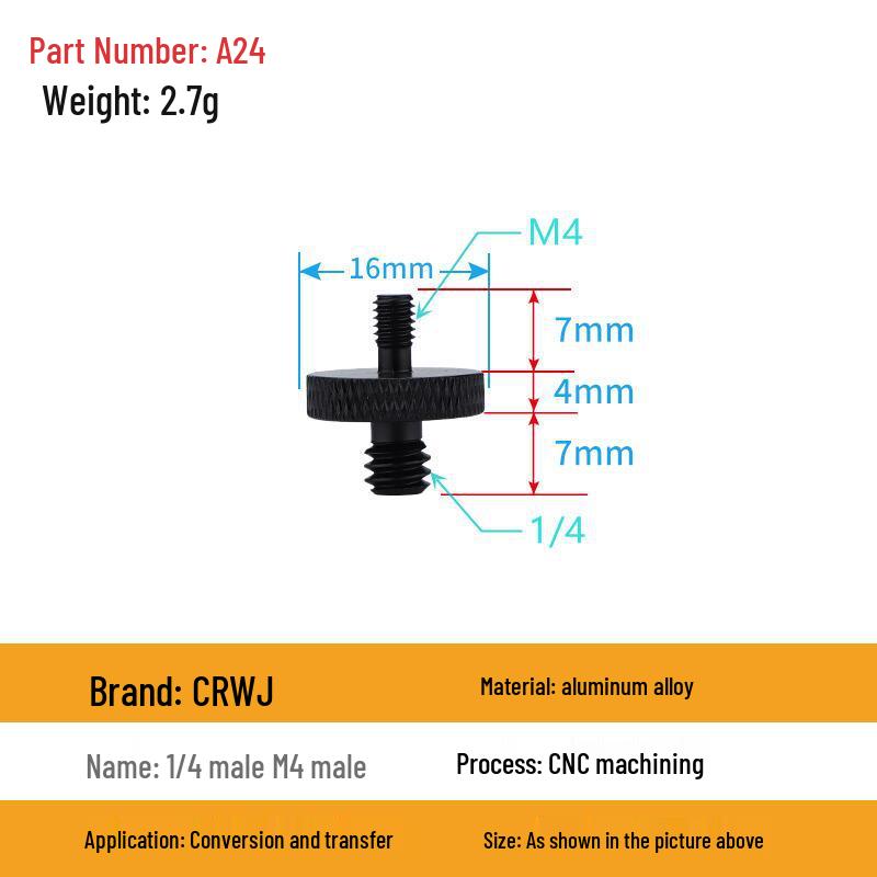 Multi-Size Conversion Screw Adapter for Camera & Projector Brackets