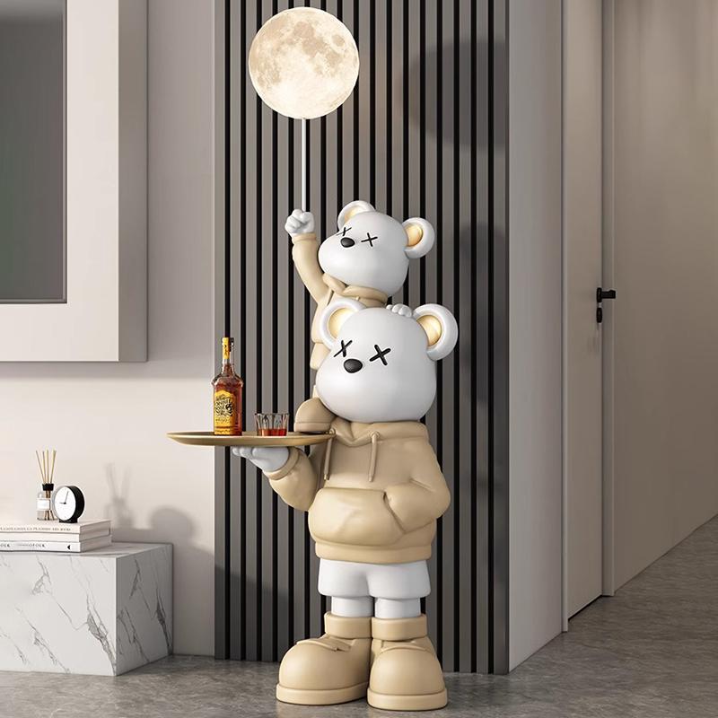 Groot Figurines Living Room Moonlight Sofa Beside Storage Organizer Tray Piggy Bank Personal Cabinet Entrance Modern Room Decor