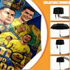 Parapluie Personnalisé Nom Cristiano Ronaldo Imprimé, Ouverture/Fermeture Automatique, Structure Robuste à 8 Baleines, Utilisation Quotidienne Camping Randonnée, Cadeau d'Anniversaire