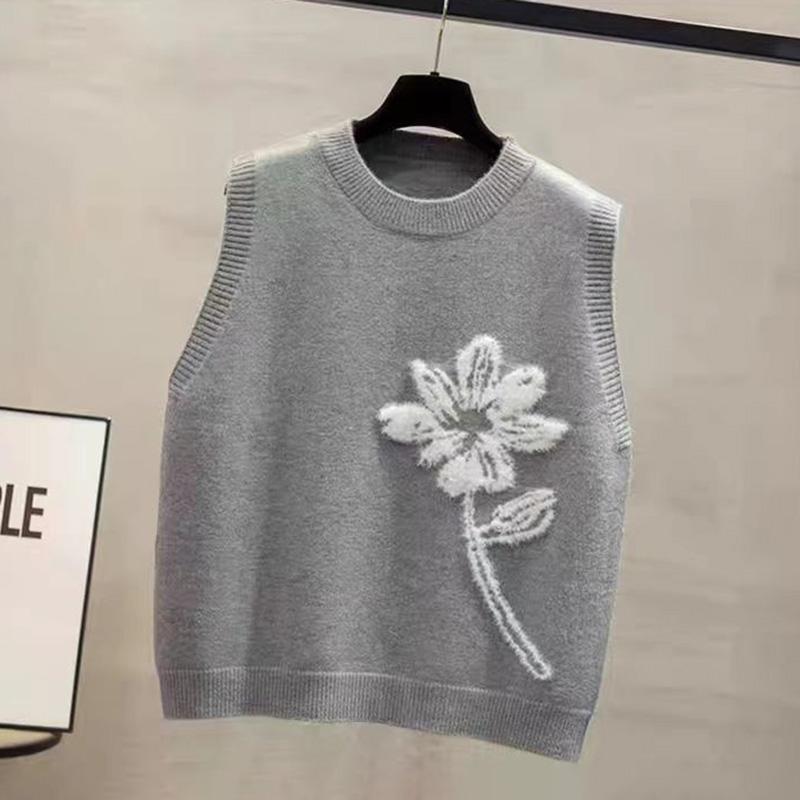 Sweater Vest for Women Autumn Winter Sleeveless Tops Knitted Vest