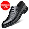 Fashion Elevator Shoes Men's Dress Shoes Black Leather Men Heighten Formal Shoes Casual Business Men Suit Shoes Large Size 37-46
