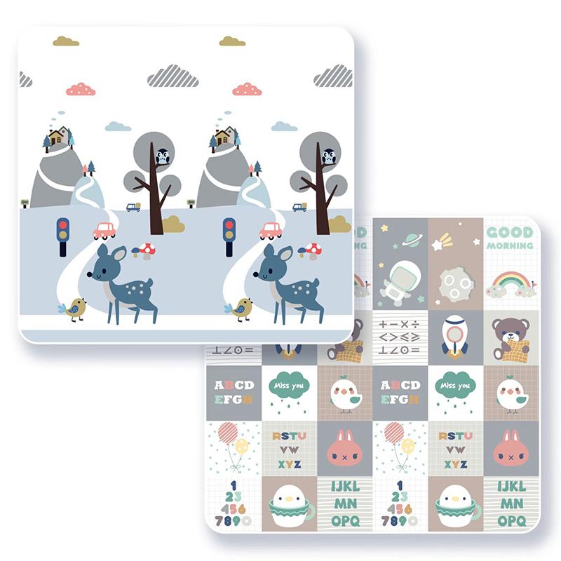 

Детский игровой коврик утолщенный предотвращает скольжение эластичный складной детский коврик для ползания без рук для малышей Foldable 180x200x1cm/70.9x78.7x0.4in