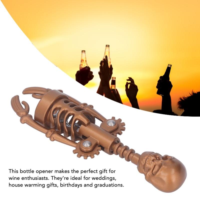 Skull Head Corkscrew Wine Bottle Opener Wine Opener For Birthdays Graduation Ceremonies