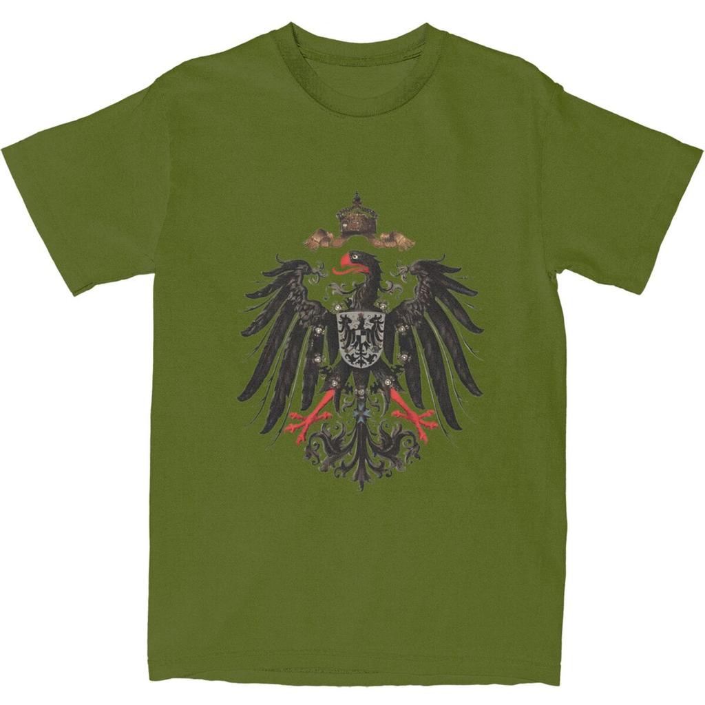 Deutsches Kaiserreich Reichsadler T-Shirt Herren Streetwear Baumwoll-T-Shirts Sommer O-Ausschnitt Hip-Hop Tees Günstige Übergrößen Tops