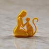 Jijijing 3D Printed Sculpture, One-Piece Molding Desktop Figure, Abstract Woman Cat Art Ornament for Home Decor Gift