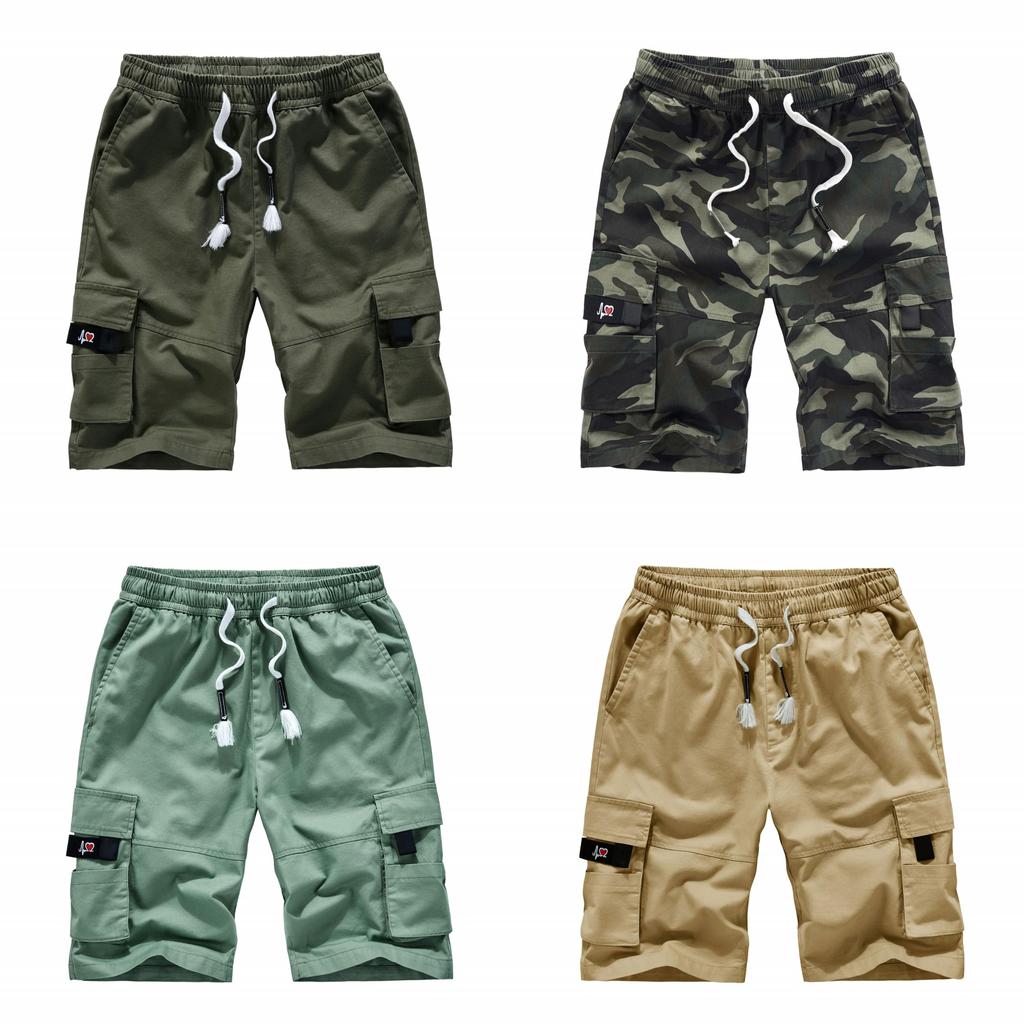 Summer Mens Work Cargo Shorts With Cotton Fabric For Casual Urban Style