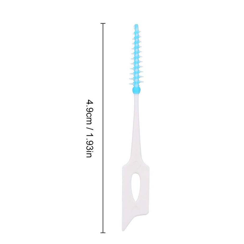 200Pcs Disposable Dental Floss Brush Soft Silicone Interdental Brushes Orthodontic Tooth Clean Dental Care