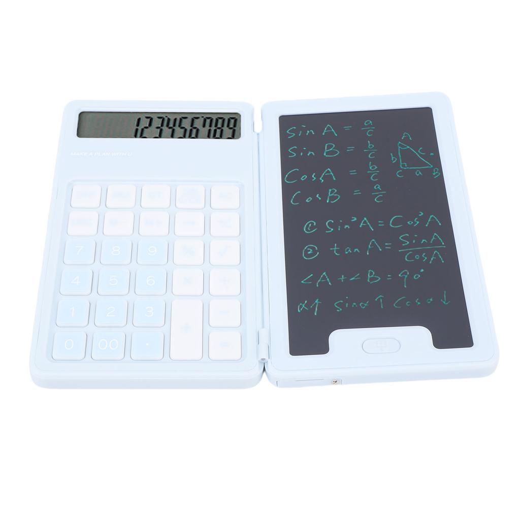 Handwritten Calculator LCD Screen Notepad 12 Big Buttons Portable Calculator for Business School Home Work Space