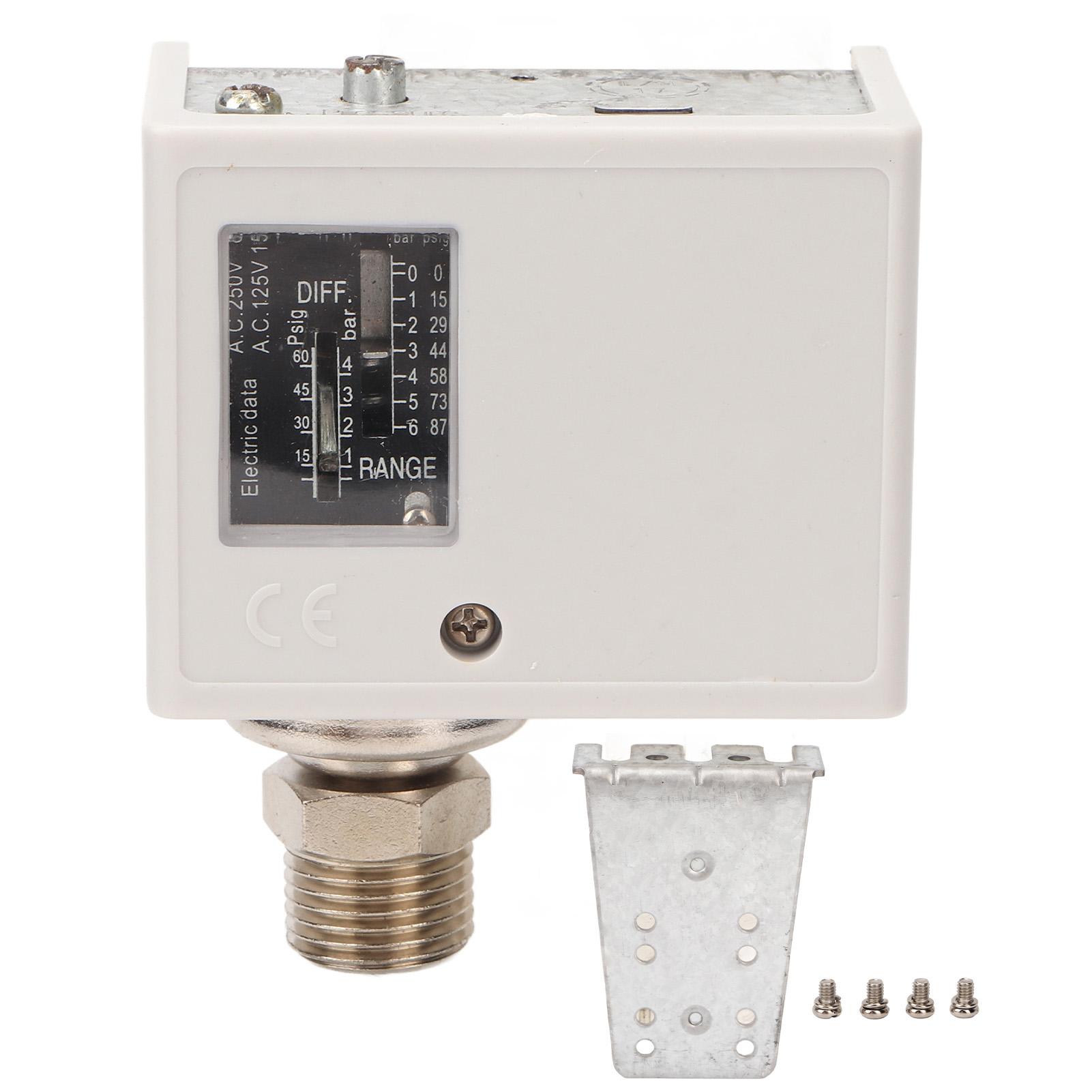 

Air Compressor Pressure Switch Brass Core Fine Thread Well Pump Pressure Switch for Boiler Cold