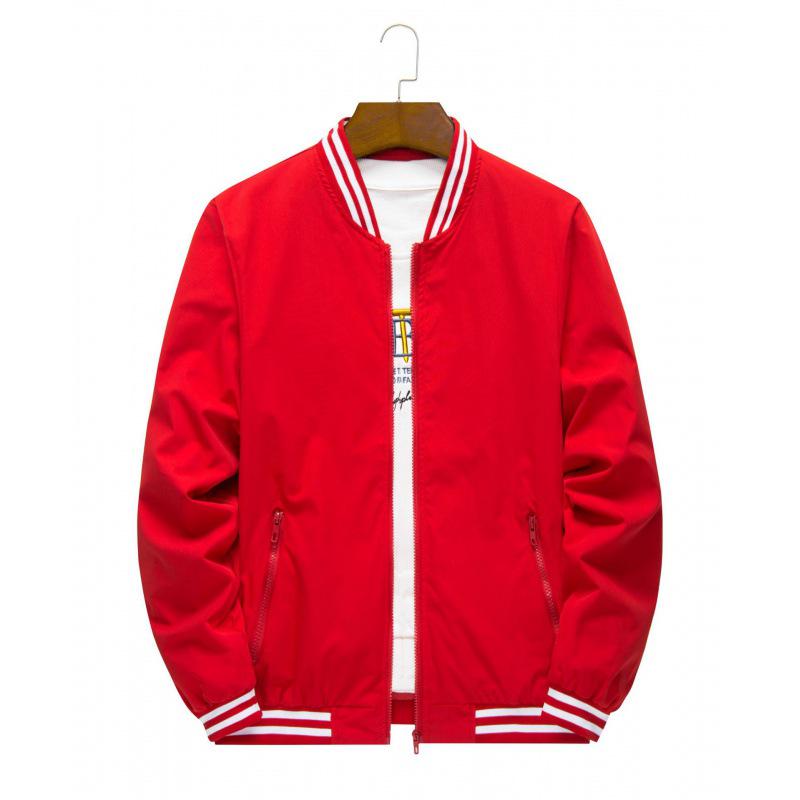 Autumn Stand-Up Collar Windbreaker: Custom Baseball Uniform with Embroidered Logo