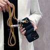 Crossbody Necklace Strap Lanyard Down Jacket Silicone Soft Phone Case For 15 14 13 Pro Max 12 11 XS XR Puffer Case