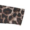 Autumn New Casual and Personalized Street Style Semi High Collar Open Collar Patchwork Leopard Print Hoodie for Women