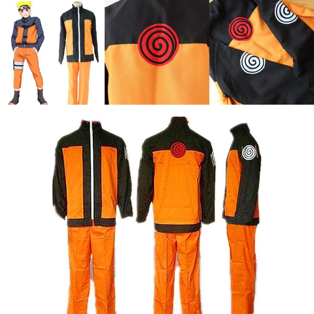 Premium Quality Naruto Uzumaki 2nd Shippuden Cosplay Costume Coat And Pant Fashion Uniform For Anime Enthusiasts