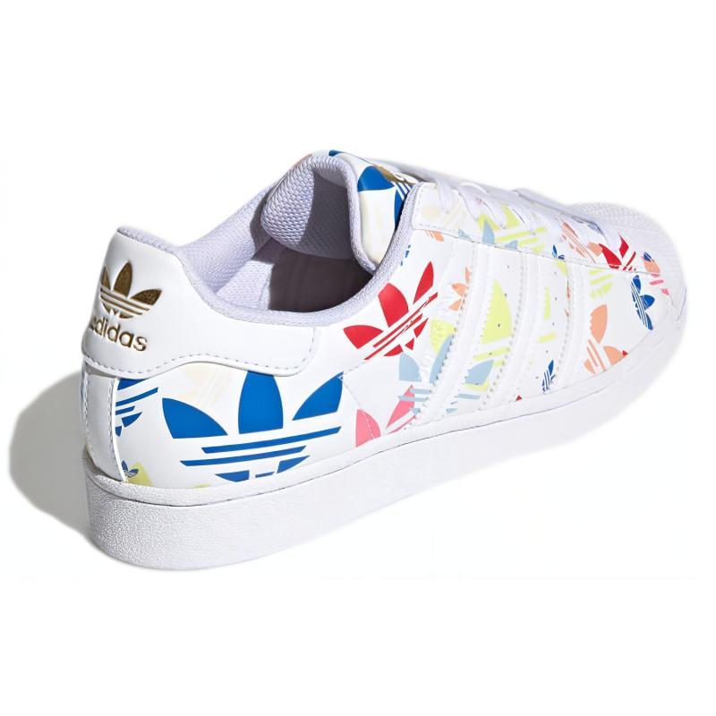 Adidas Superstar 'Allover Trefoil Weiß Multi' Sneaker H00183