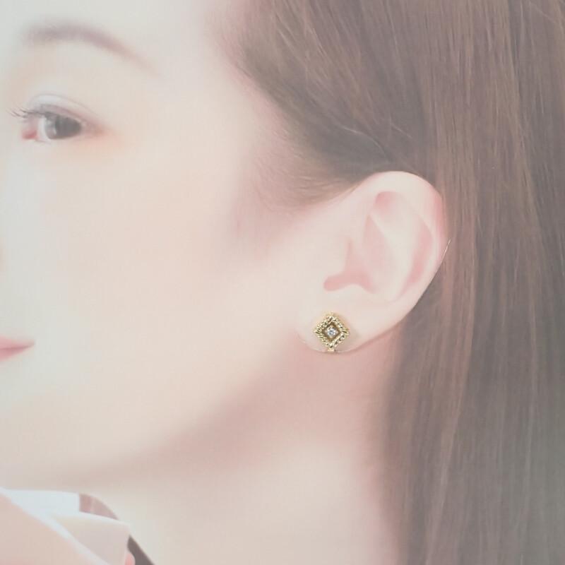 Dior Earring K18 Yellow Gold Women