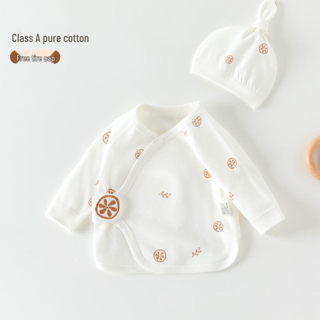 Newborn Half-Back Shirt - Pure Cotton, Class A - 0-3 Months