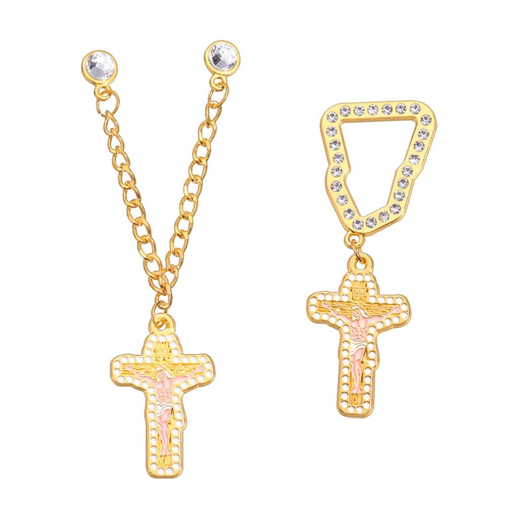 Brooch Pin Alloy Lapel Badge Hat Clip Stylish Breastpin Clothing Accessories for Religious Event and Fashion Enthusiasts