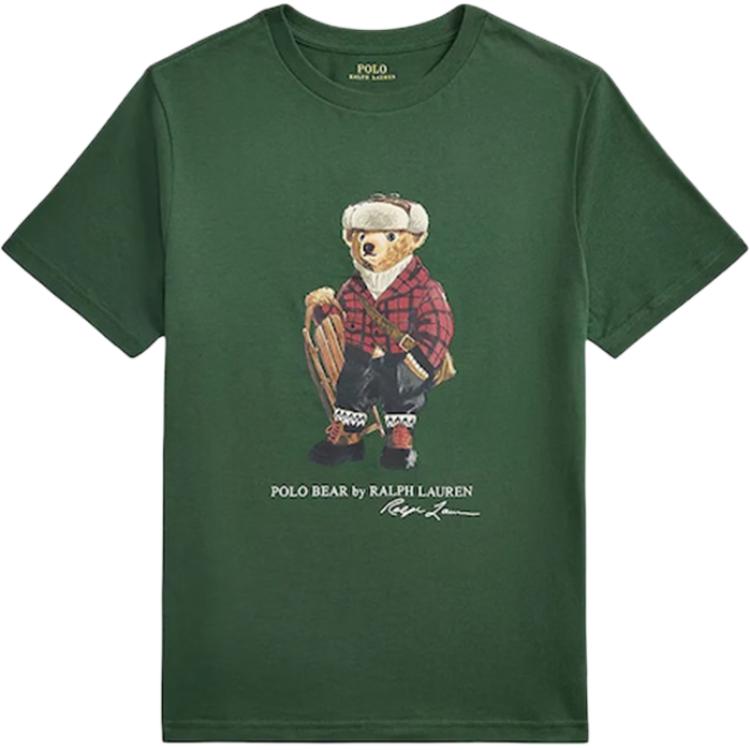 

Детская футболка с принтом Polo Ralph Lauren, хлопок, с круглым вырезом, топы 323981260-002 S