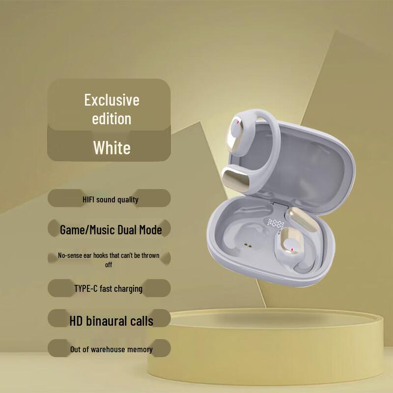 

Jingweidu Wireless Air Conduction Ear-Hook Bluetooth Headset