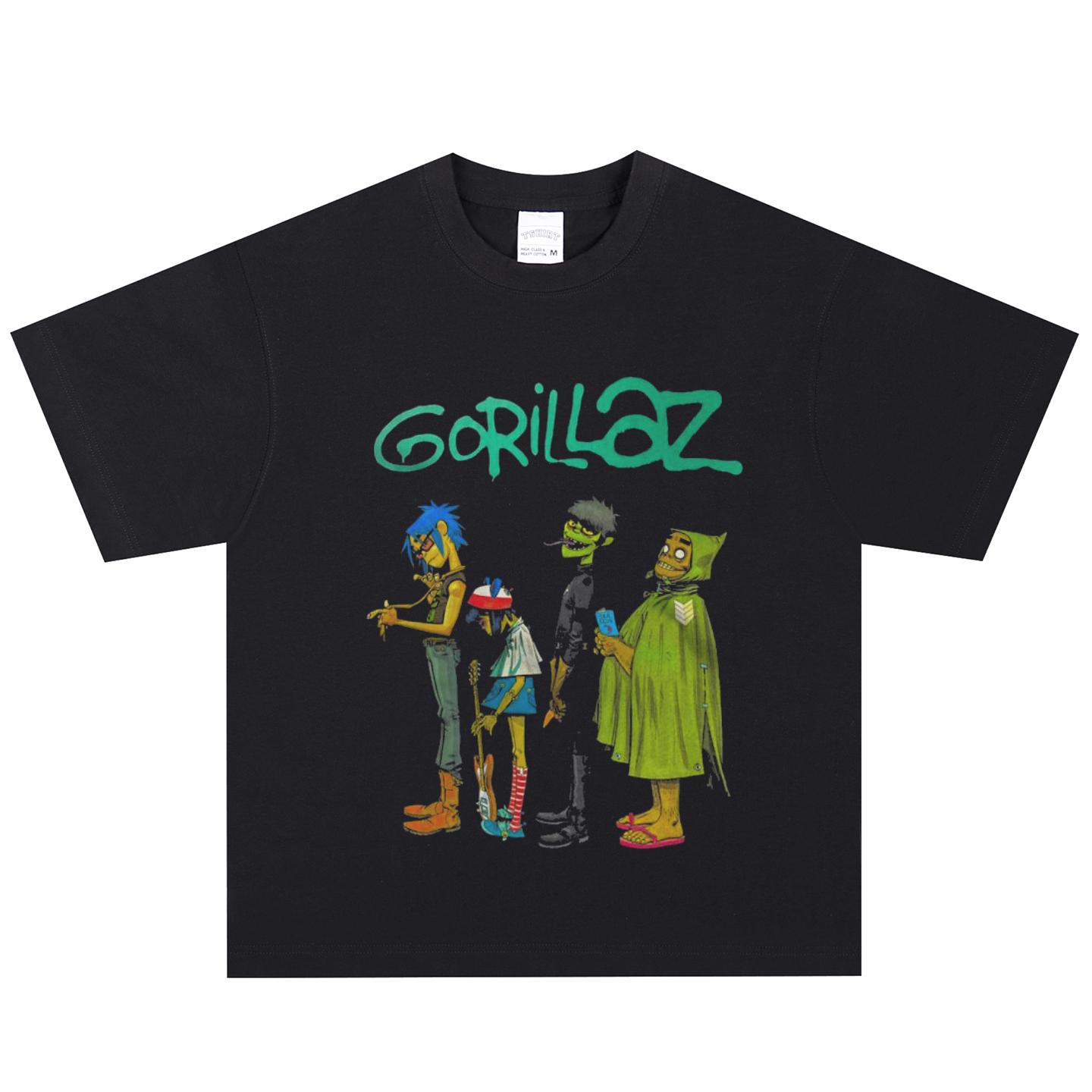 Gorillaz T-Shirt, Soft Fabric Casual Daily Wear S