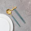 Orphan Dove Blue Gold Dinner Spoon