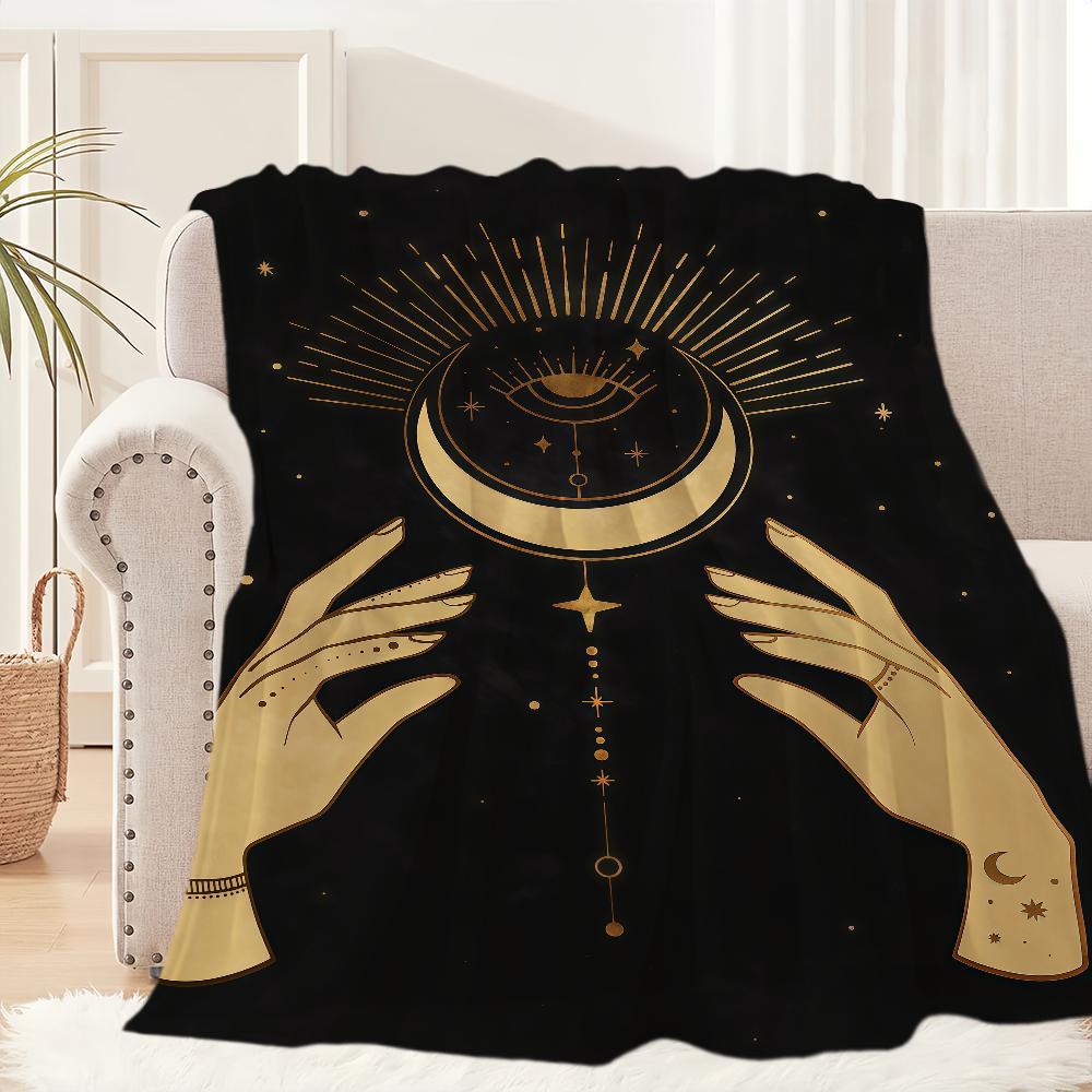 

Cute C Celestial Hands Art P Print ES Blanket For Soft Throw Blanket for Picnic Bed Sofa Home Bedroom Cozy Warm Comfortable 75x90cm