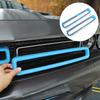 2 Stück Frontgrill Gitter Abdeckung Zierleiste für Dodge Challenger 2015- Schwarz Rot Blau Gelb