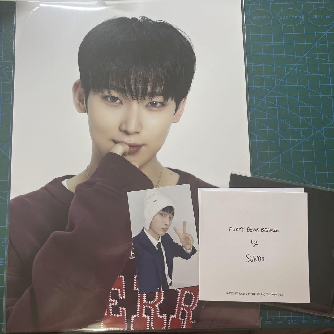 

[USED] ENHYPEN Artist Made Sunwoo Poster Trading Card Beanie