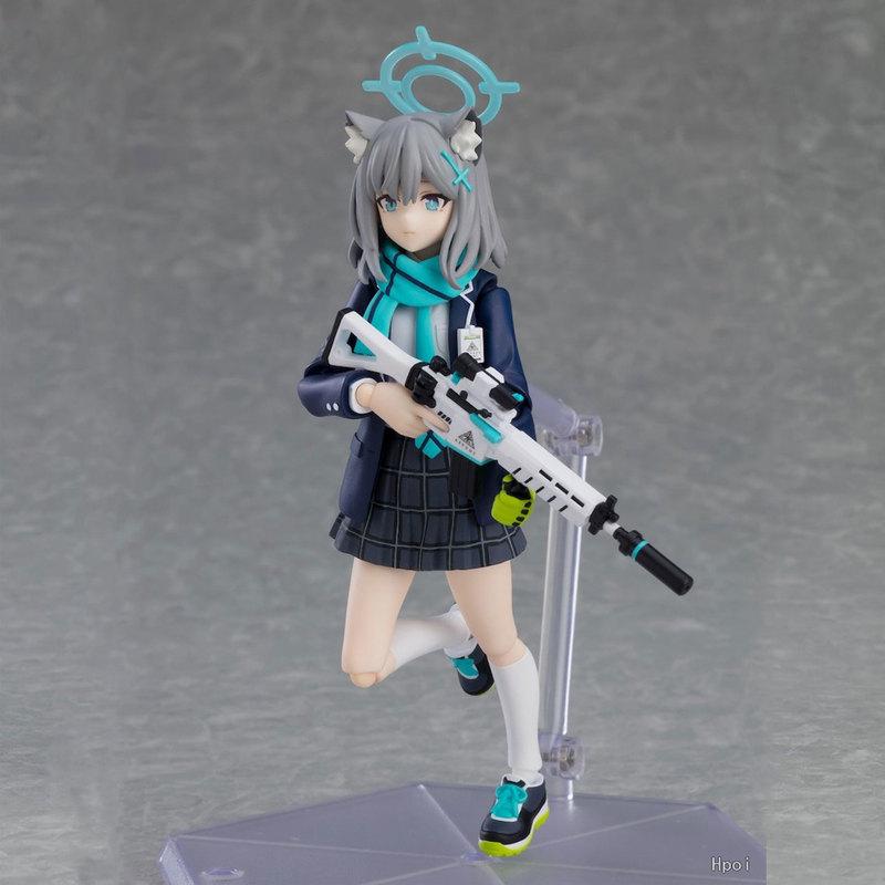 Anime Blue Archive Figma 567 Sunaookami Shiro KO Gelenkige Actionfiguren Mädchen Schreibtisch-Ornament Junge Überraschung Trendige Spielzeuge Geschenk