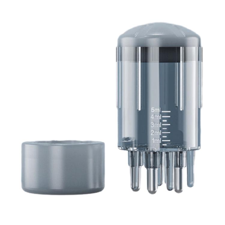 Портативная расческа-аппликатор для кожи головы, флакон-аппликатор для нанесения масла для волос, щетка-аппликатор для кожи головы серый