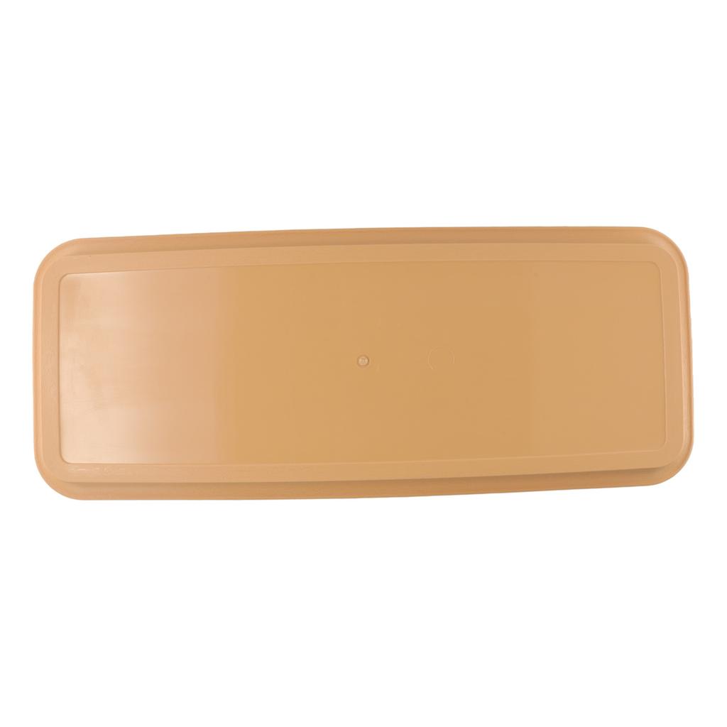 Heavy Duty Resin Saucer for Potted Plants Rectangle Design Ensures Effective Water Collection and Floor Protection