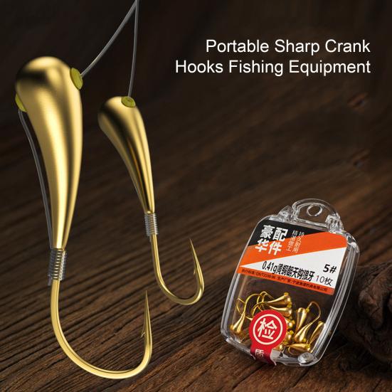 10Pcs Strong Penetrating Sharp Hooks Reusable Durable Freshwater Saltwater Fishing Forged Supplies Increase Rate
