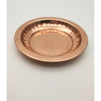 Měděný talíř RSINC Sargam Prasad na sladkosti Talíř pro Pooju (8 cm) Balení 2 ks JL286093829989
