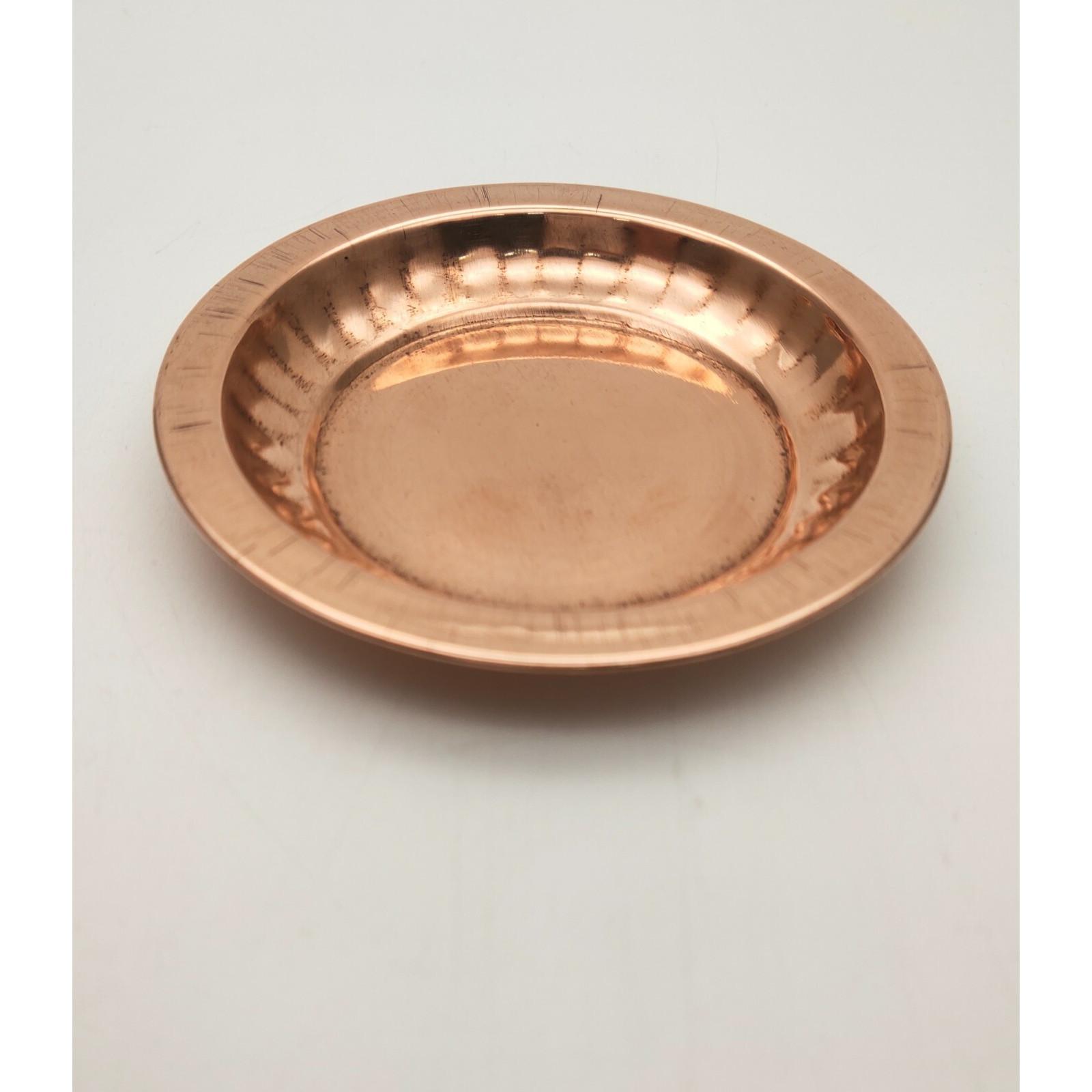 

RSINC Мідна тарілка Sargam Prasad для солодощів Тарілка для Пуджі (8 см) Набір із 2 штук JL286093829989